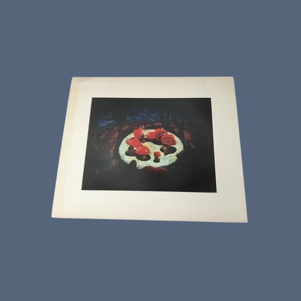 Vintage Disney Fantasia Dance of the Mushrooms Claude Coats Concept Art Print